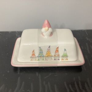 Gnome butter dish